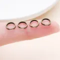 Bronze double open jump rings for DIY jewelry making, necklace bracelet connectors components. - 10g Approx 85 Pcs (FT175) / Thick 0.7mm Diameter 7mm / Antique Bronze