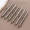 Stainless steel slider tube clasps for DIY jewelry making, gunmetal finish, set of six. - T2124 Style (TA300)