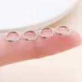 Silver double split rings DIY jewelry accessories component for bracelets and necklaces 100pcs - 10g Approx 85 Pcs (FT175) / Thick 0.7mm Diameter 7mm / Silver White