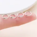 Silver Double Jump Rings Jewelry Connectors for DIY Bracelets Necklaces 0.7mm 1mm - 10g Approx 85 Pcs (FT175) / Thick 0.7mm Diameter 7mm / Bright Silver