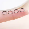 Black Iron Double Split Rings 0.7 1mm DIY Jewelry Making Jump Rings Connectors Accessories - 10g Approx 100 Pcs (FT175) / Thick 0.7mm Diameter 7mm / Gunmetal