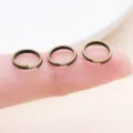Bronze double split jump rings for DIY jewelry making, bracelet and keychain connection. - 10g Approx 70 Pcs (FT175) / Thick 0.7mm Diameter 8mm / Antique Bronze