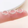 Silver Double Split Rings Jump Rings DIY Jewelry Making Connectors Accessories Components - 10g Approx 70 Pcs (FT175) / Thick 0.7mm Diameter 8mm / Bright Silver