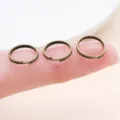 Bronze iron double split rings DIY jewelry findings for bracelets and necklaces keyrings. - 10g Approx 54 Pcs (FT175) / Thick 0.7mm Diameter 10mm / Antique Bronze