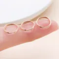 Rose gold iron double jump rings for DIY jewelry making, bracelets, and necklaces. - 10g Approx 50 Pcs (FT175) / Thick 0.7mm Diameter 10mm / KC Gold