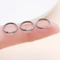 Double layer split jump rings for DIY jewelry making, metal connector rings for bracelets. - 10g Approx 54 Pcs (FT175) / Thick 0.7mm Diameter 10mm / Gunmetal
