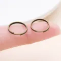 Bronze double jump rings for DIY jewelry making, iron split rings for crafts. - 10g Approx 50 Pcs (FT175) / Thick 0.7mm Diameter 12mm / Antique Bronze