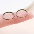 Bronze double layer open jump rings split rings for DIY jewelry making accessories parts - 10g Approx 40 Pcs (25692) / Thick 0.7mm Diameter 14mm / Antique Bronze