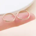 Double layer split jump rings for DIY jewelry making, metal connectors for bracelets, necklaces. - 10g Approx 40 Pcs (25694) / Thick 0.7mm Diameter 14mm / KC Gold