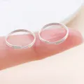 Silver iron double jump rings for DIY bracelets, necklaces, and keychains jewelry making parts. - 10g Approx 40 Pcs (25695) / Thick 0.7mm Diameter 14mm / Bright Silver