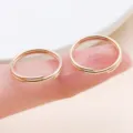 Gold iron double split rings for DIY jewelry making, bracelet necklace connector findings. - 10g Approx 19 Pcs (25700) / Thick 1mm Diameter 16mm / KC Gold