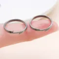 Metal double split rings for DIY jewelry making, key chains, necklaces, craft accessories. - 10g Approx 19 Pcs (25702) / Thick 1mm Diameter 16mm / Gunmetal