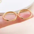 Gold double loop split rings for DIY jewelry making, keychains, and necklace connectors. - 10g Approx 14 Pcs (25703) / Thick 1mm Diameter 20mm / Gold