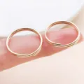 Iron double-layer open jump rings for DIY jewelry making, bracelets, and keychains. - 10g Approx 14 Pcs (25706) / Thick 1mm Diameter 20mm / KC Gold