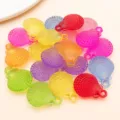 Pendentifs coquillage en acrylique transparent coloré accessoires de bijoux DIY pour artisanat. - 20 Pièces (25x19mm)