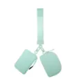 Mint green multi-pouch wristlet strap keychain mini coin card wallet set variant. - Mint Green / Mint Green