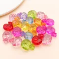 Pendeloques de fruits en acrylique transparent coloré mélangé accessoires de bijoux DIY - 20 Pièces (20x14mm)