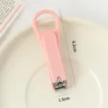Tagliaunghie portatile color caramella con design solido minimalista, ideale per la cura quotidiana. - Tagliaunghie Singolo (Sfuso) / Rosa