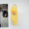 Süße klappbare Haarbürste für Kinder, gelber Cartoon Bär tragbarer Haarkamm für Mädchenhaar. - Fotografie Bär Stil