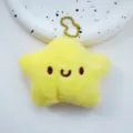 Llavero de estrella de felpa amarilla lindo muñeco de dibujos animados bolso colgante juguete - Estrellas de Peluche / Amarillo