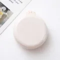 Brosse à cheveux pliante mini portable avec miroir, jolie brosse ronde rose pour voyage. - Blanc cassé (En vrac)