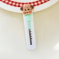 Lindo cúter de perrito estilo crema, cuchillo de manualidades portátil para diario y paquetes. - Perrito con asa blanca y azul