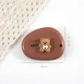 Mini schattig cartoon crème stijl nut mes draagbare express papier snijder tool 1st - Koffiebruin Beer Met Strik