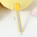 Candy color nail file with 10cm length and 1.2cm width, portable manicure buffing tool. - Simple Style / Bulk Packaging / Yellow