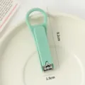 Tagliaunghie portatile color caramella con manico ad anello strumento da manicure - Verde