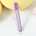 Candy color nail file 10cm portable manicure tool purple polishing buffer strip for women - Simple Style / Bulk Packaging / Deep purple