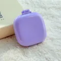 Mini draagbare opvouwbare haarborstel in snoep paars, compacte reismassagekam voor dagelijks. - Paars