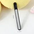 Minimalist black nail file and buffer strip for home manicure, compact size 10cm. - Simple Style / Bulk Packaging / Black