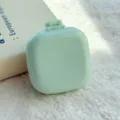 Mini draagbare opvouwbare haarborstel mintgroene zakhaarborstel handig reisaccessoire - Groen