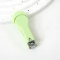Tagliaunghie portatile verde macaron con copertura anti-schizzo per la manicure quotidiana. - Senza Custodia Protettiva / Verde