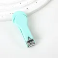 Tagliaunghie portatile verde menta strumento di manicure compatto per la cura delle unghie a casa - Senza Custodia Protettiva / Azzurro