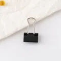 Schwarzer Binder Clip Metall Dokument Papierklemme für Büro Schule Schreibwaren Organizer - 15 mm Schwarze Vielzweckklemme / Schwarz