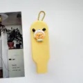 Süße klappbare Haarbürste mit Cartoon-Design und tragbarer Funktion für den täglichen Gebrauch. - Schlafender Bär