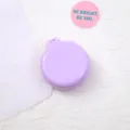 Mini purple foldable hairbrush, portable pocket compact comb for daily travel use. - Violet
