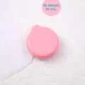 Mini portable folding pink air cushion hair comb with mirror, cute compact travel hairbrush. - Sakura Pink
