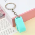 Bonbonfarbener Mini Tacker süßer tragbarer Bürohefter für Schule mintgrün Schlüsselanhänger - Kuppel-Stil / Mit Schlüsselanhänger / Grün