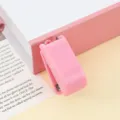 Süßer Mini Hefter in Rosa tragbares Büro Heftgerät für Schüler Schreibwaren praktisch - Kuppel-Stil / Ohne Schlüsselanhänger / Rosa