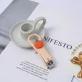 Cute cartoon pumpkin nail clipper portable manicure tool variant beige finish design style - Pumpkin