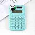 Schattige Panda Mini Rekenmachine Draagbare Student Kantoor Kleine Rekenmachine Groen - Stijl B