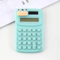 Mintgroene mini-bureaurekenmachine met schattig pandadecor, handige kantoortool. - Stijl D