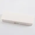 Minimalistischer PP Federmaeßchen, beigefarbene matte einfarbige Aufbewahrungsbox. - Weiß