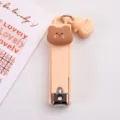 Simpatico cartone animato orso anatra ciondolo tagliaunghie portatile strumento rosa - Orso