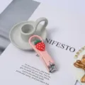 Cute cartoon strawberry nail clipper portable metal manicure tool pink girlish pocket size - Strawberry