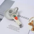 Cute carrot nail clipper portable folding manicure tool for daily home nail care. - Carrot