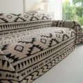 Fodera per divano boho ispessita, coperta geometrica monopezzo comoda e calda per soggiorno. - 180x130cm / Marrone