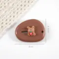 Mini schattige beer briefopener nutsvulmes, draagbaar knutselgereedschap papier snijder. - Koffiekleurig aardbeikonijn